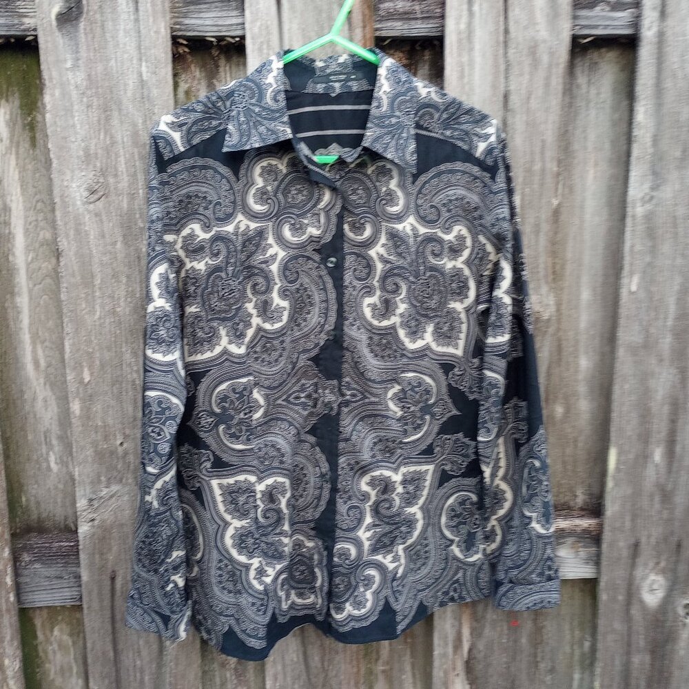 ETRO Womens Long Sleeve Button Down Shirt Size 48/L